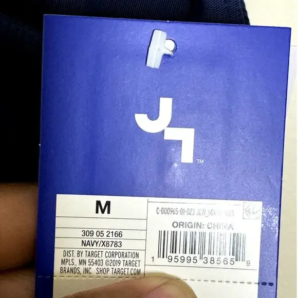 *2 Pack * NWT Joy Lab Blue Women's Workout Crop Top with support bra Size M - Picture 3 of 8